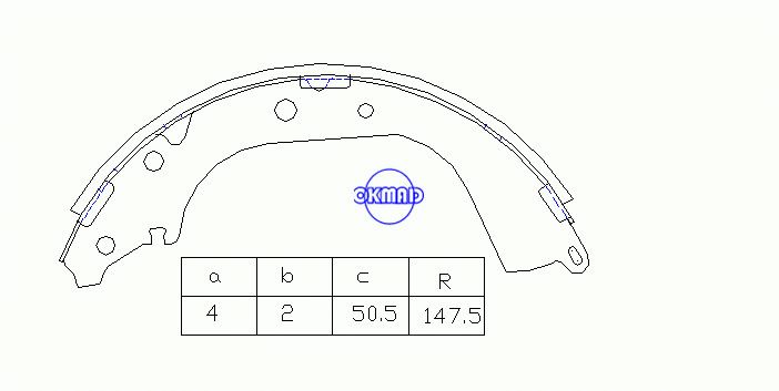 TOYOTA HIACE II Box Wagon JINBEI HAISE FOTON ALPHA Bus Tambor Sapatas de freio FMSI:1397-S568 OEM:04495-35110 MK2302 GS8601 GS7091, OK-BS416